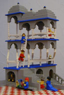 Colour phograph of the Lipson LEGO model of \"Belvedere\"
