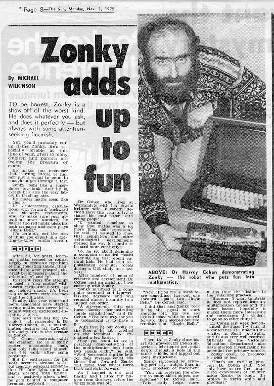 Newspaper article 1975   New Maths jingle all the way