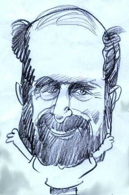 Cartoon of Dr Harvey Cohen